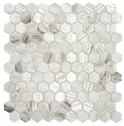 Hex Calacutta Mix tiles — Uptiles Brisbane
