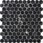 Nero Marquina Matt colourway — Onix Mosaics porcelain tile