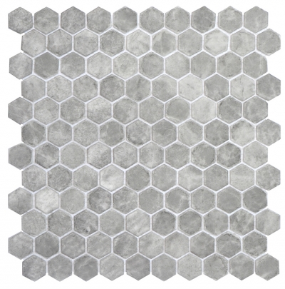 Hex Silver Matte tiles — Uptiles Brisbane
