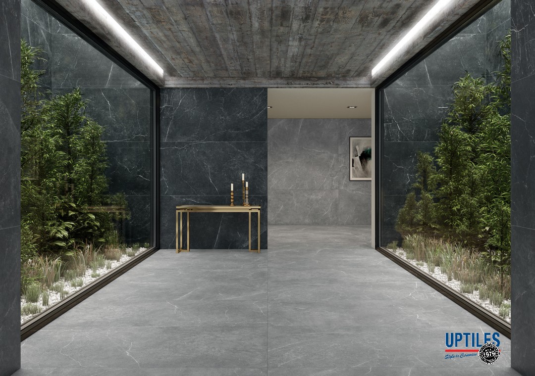 UPTILES - SOAPSTONE GRAPHITE TILES BY TAU CERAMICA
