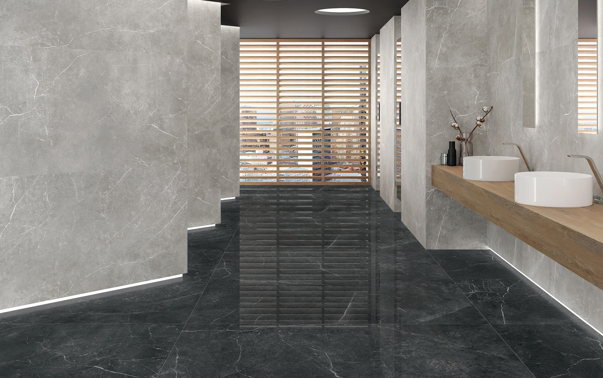 UPTILES - SOAPSTONE GRAPHITE TILES BY TAU CERAMICA