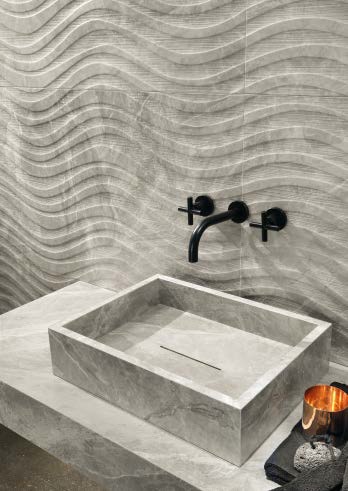 Orobico Grey - Italgraniti Marble Tile | Premium Porcelain Italian Floor tiles