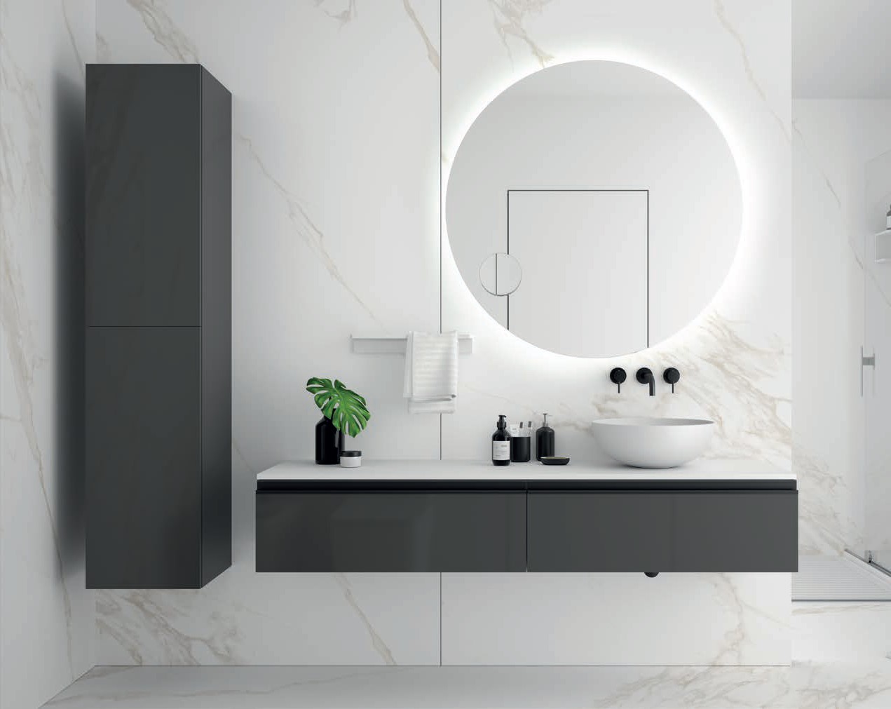 UPTILES - MOON LED MIRROR BY SALGAR