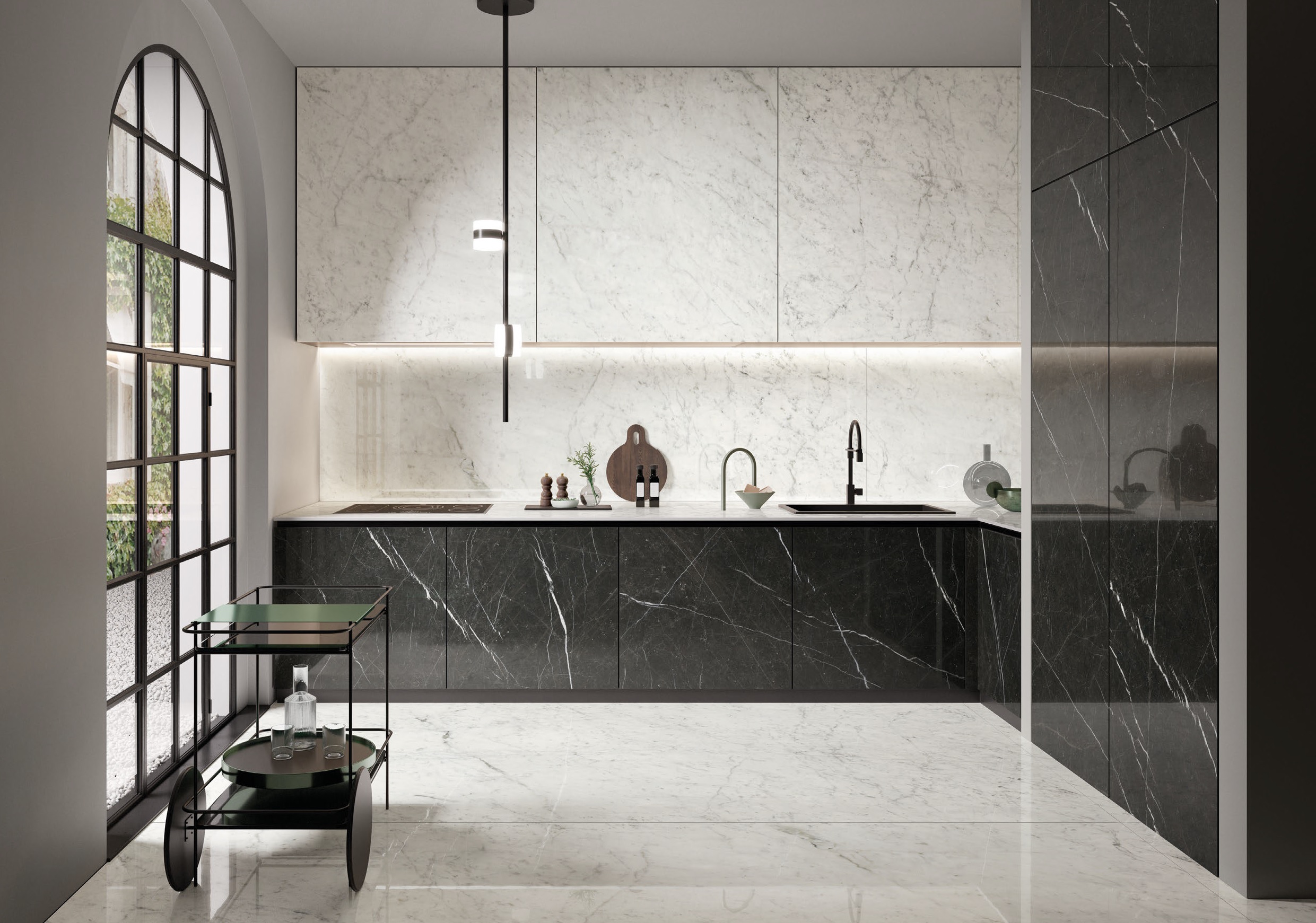 UPTILES - NERO MARQUINA SLABS & TILES BY ITALGRANITI