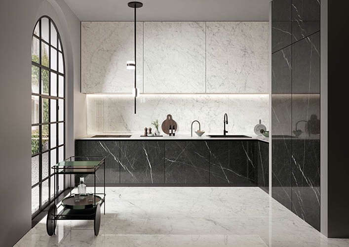 UPTILES - STATUARIETTO SLABS BY DESIGNER SURFACES