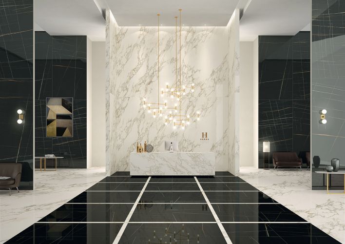UPTILES - CALACATTA GOLD SLABS BY DESIGNER SURFACES