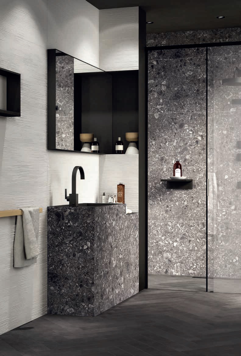 UPTILES - FUTURA ANTRACITE TILES & SLABS BY ARIANA