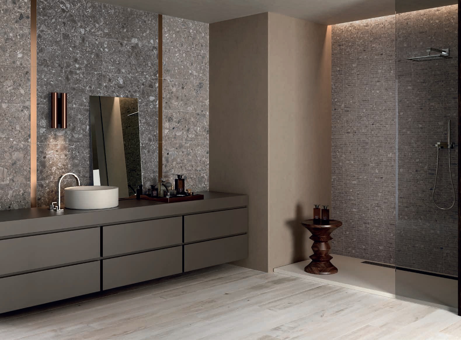 UPTILES - FUTURA TORTORA TILES & SLABS BY ARIANA