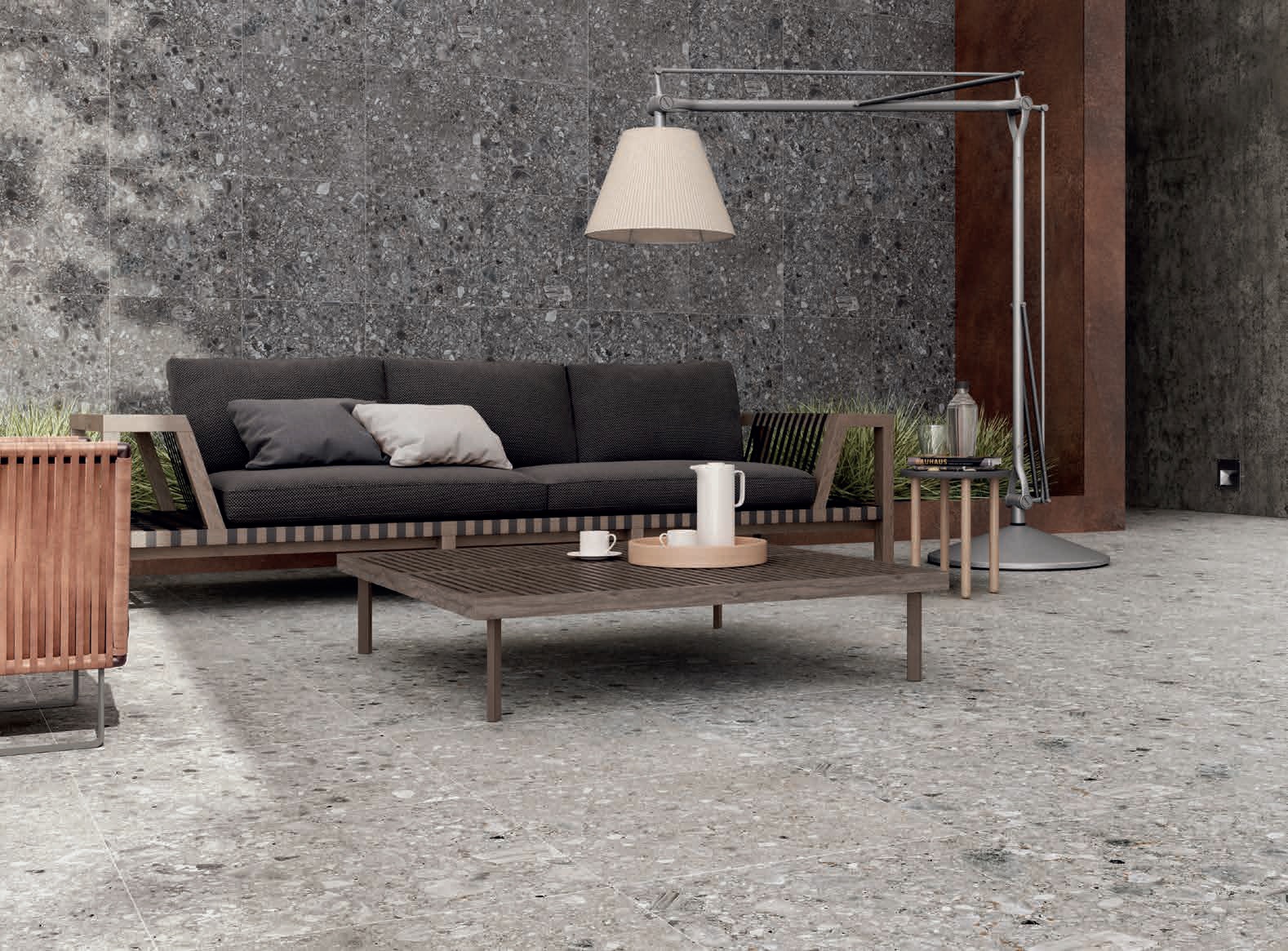 UPTILES - FUTURA ANTRACITE TILES & SLABS BY ARIANA