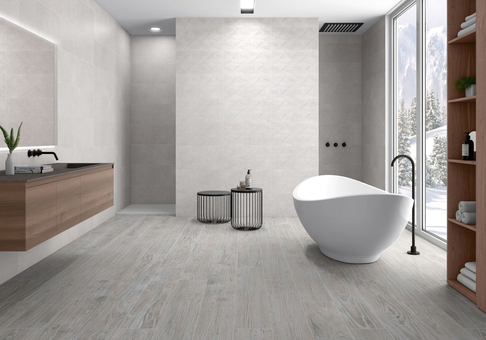 UPTILES - ORISTANO TIMBER TILES COLLECTION BY TAU CERAMICA