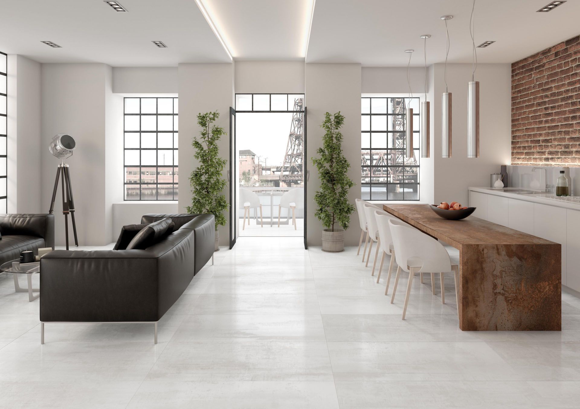 UPTILES - CORTEN WHITE TILES BY TAU CERAMICA