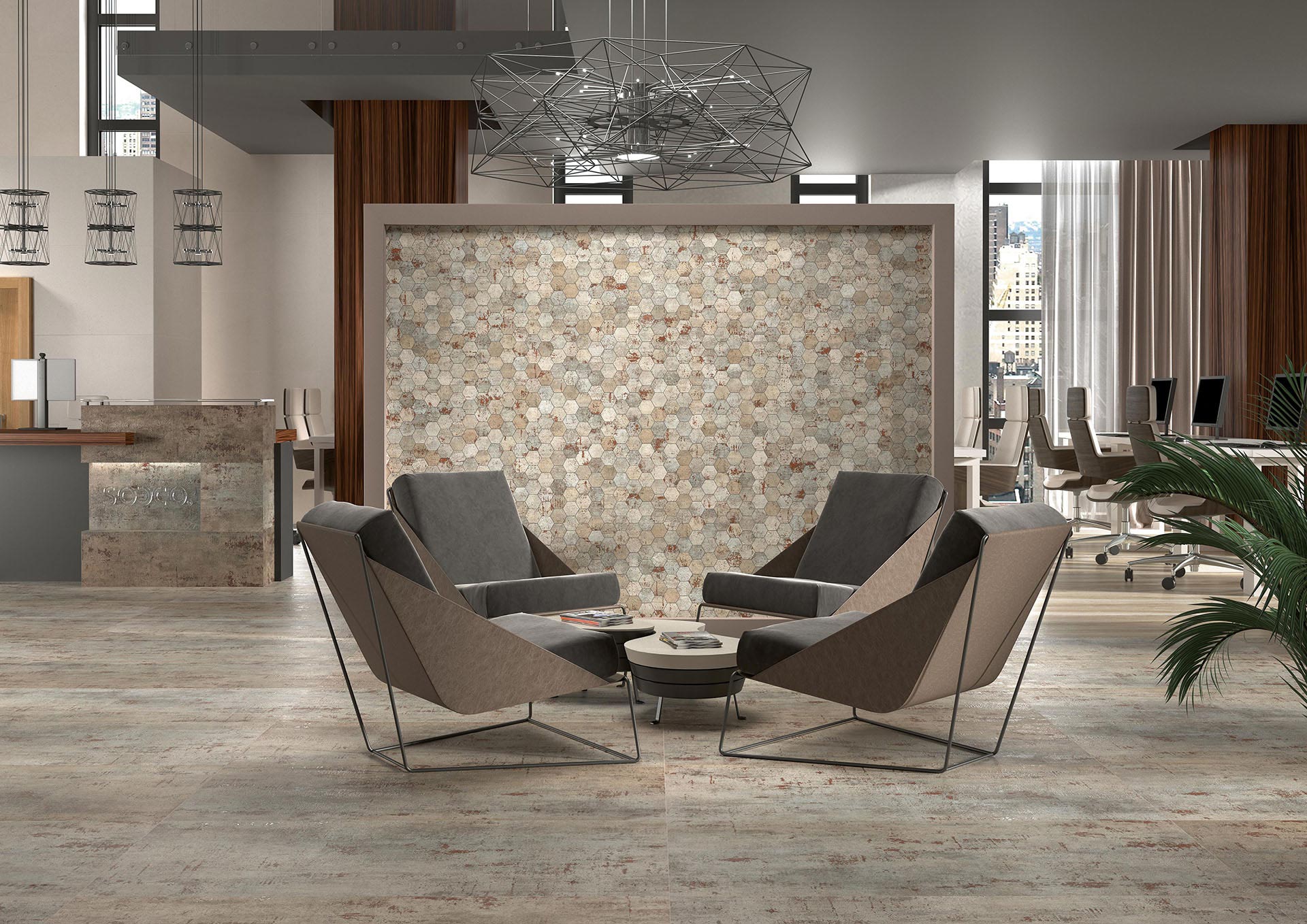 UPTILES - METAL TILES COLLECTION BY TAU CERAMICA