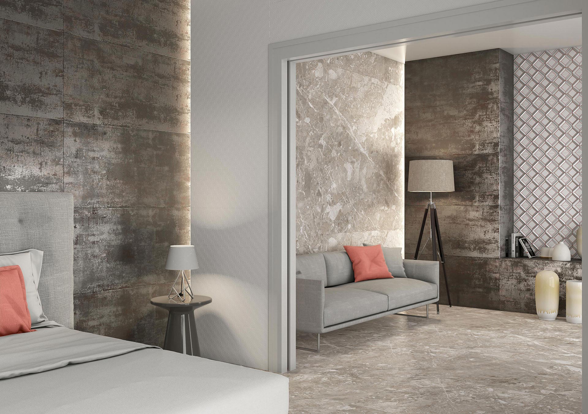 UPTILES - METAL TILES COLLECTION BY TAU CERAMICA
