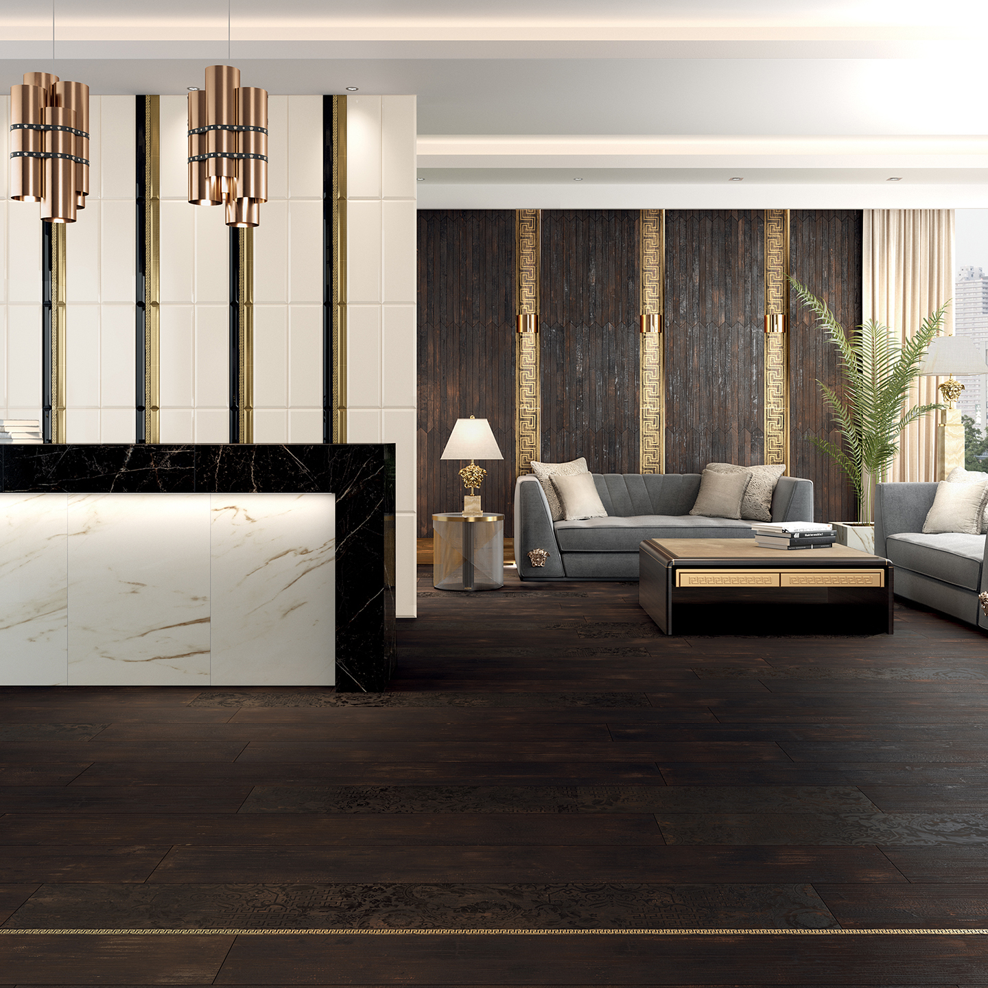 UPTILES - ETERNO BAROCCO CARBON BY VERSACE
