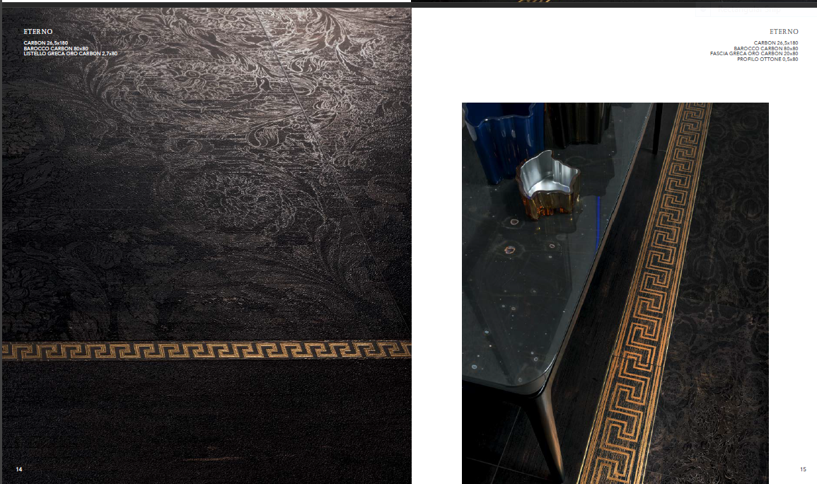 UPTILES - ETERNO BAROCCO CARBON BY VERSACE