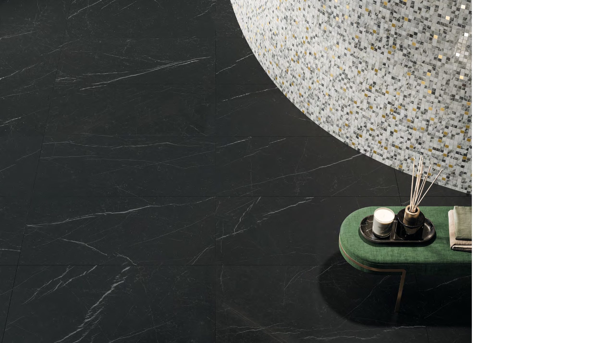 UPTILES - NERO MARQUINA SLABS & TILES BY ITALGRANITI