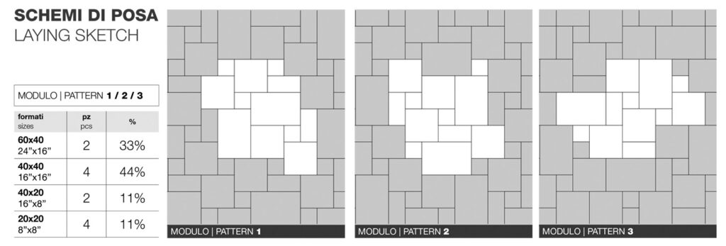 UPTILES SAINT TROPEZ FRENCH PATTERN BY XCLUSIVE CERAMICA