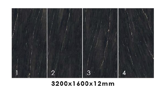 UPTILES - BELVEDERE BLACK DESIGNER SURFACES SLABS