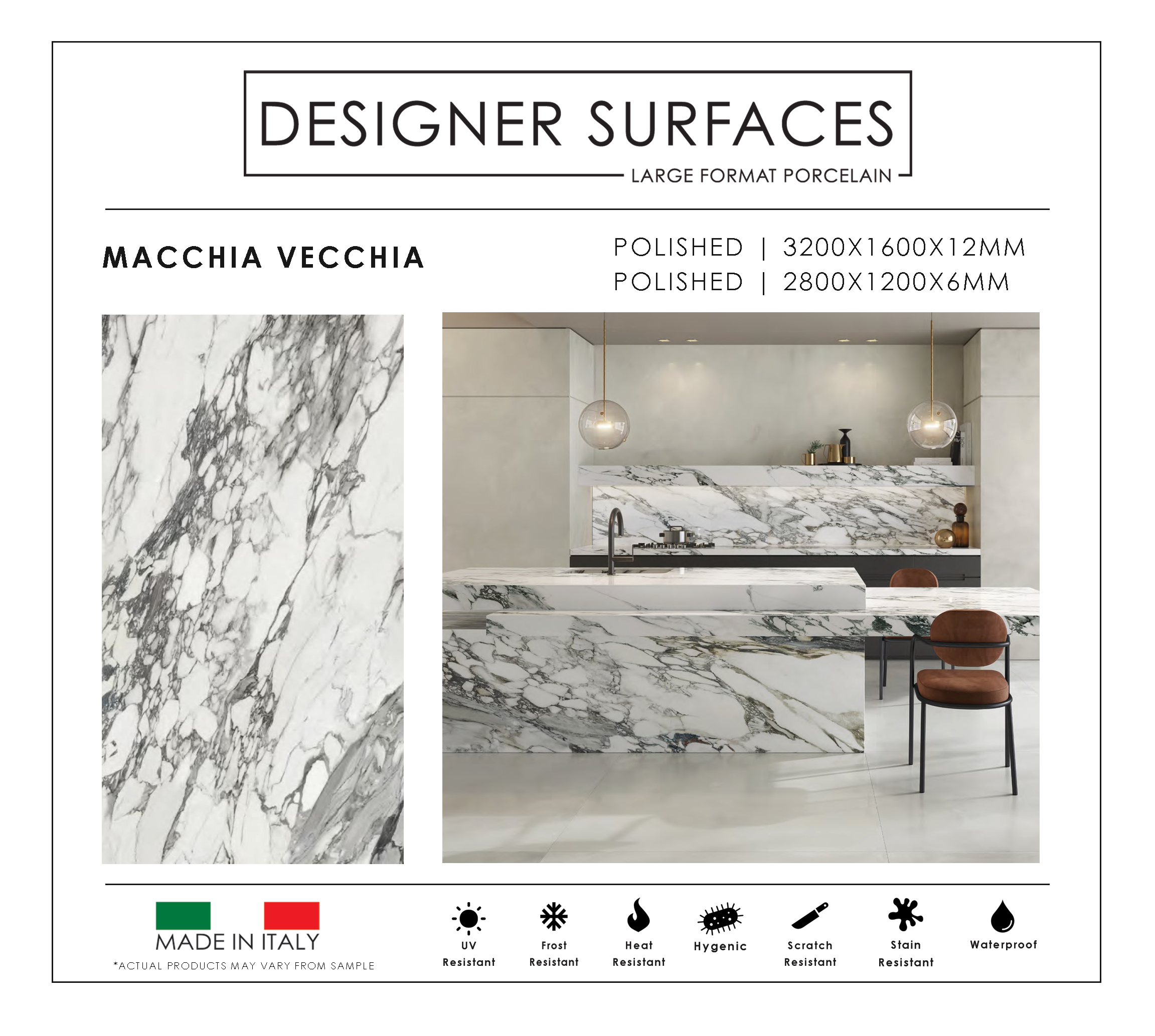 UPTILES - MACCHIA VECCHIA SLABS BY DESIGNER SURFACES