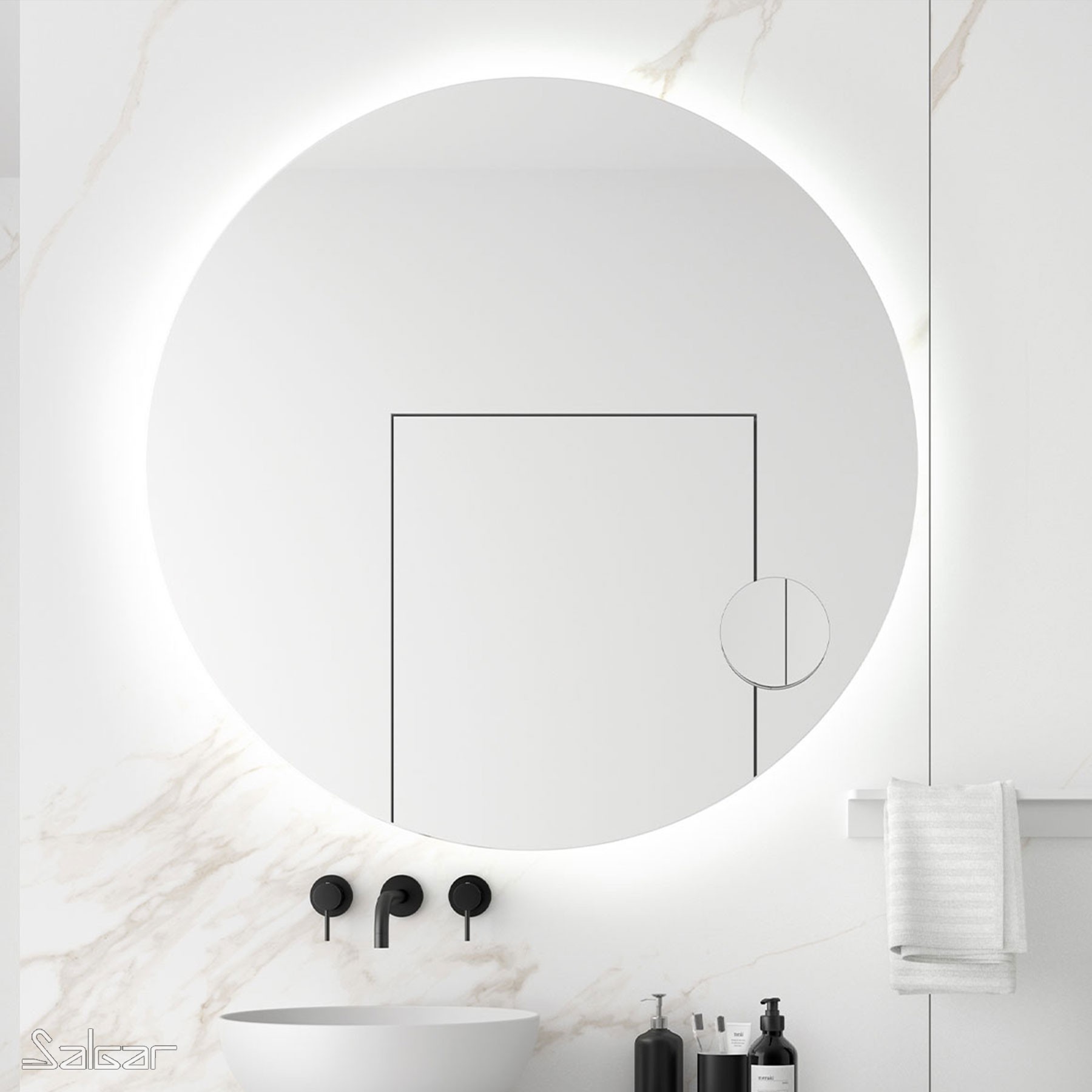 UPTILES - MOON LED MIRROR BY SALGAR