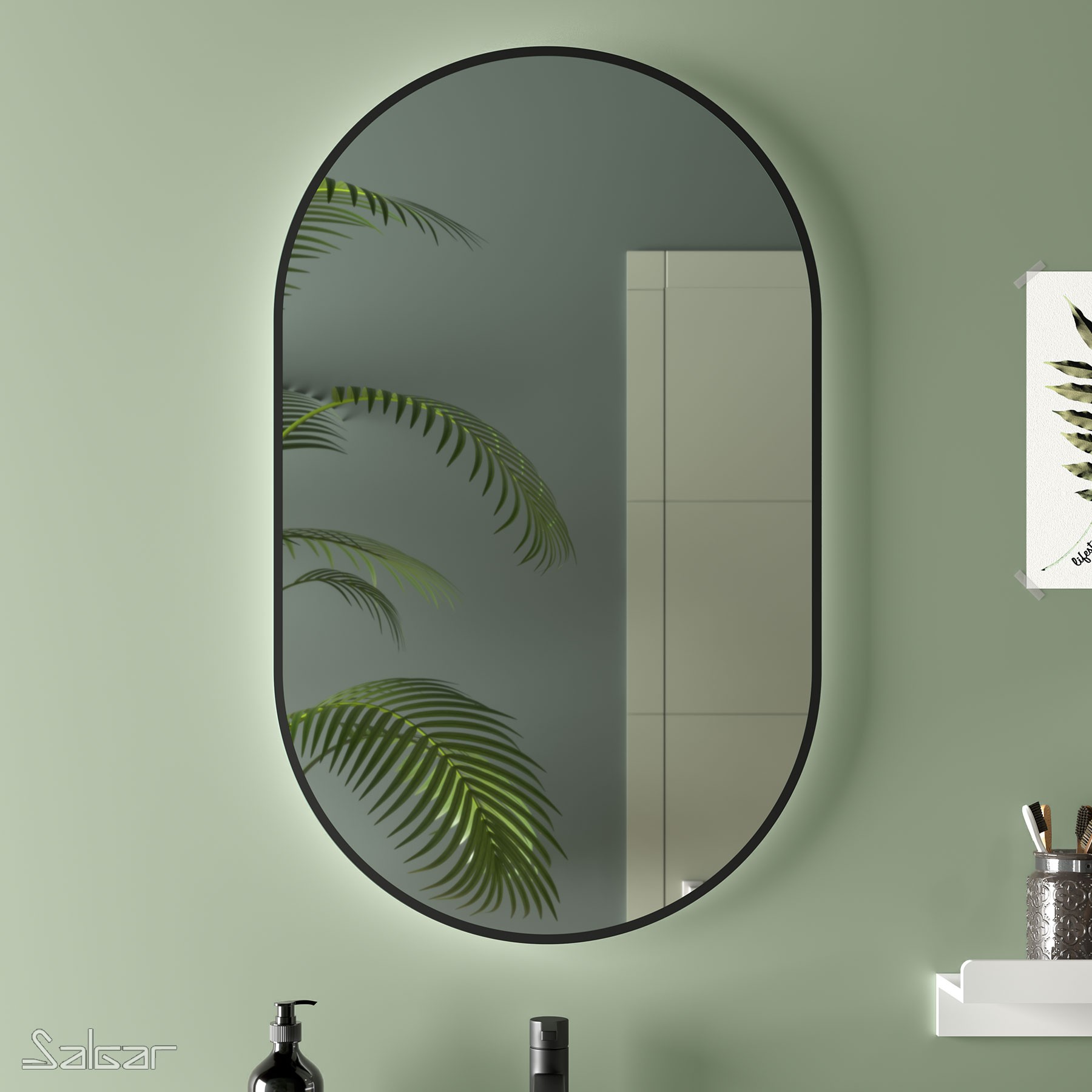 UPTILES - OLIMPIA LED MIRROR BY SALGAR