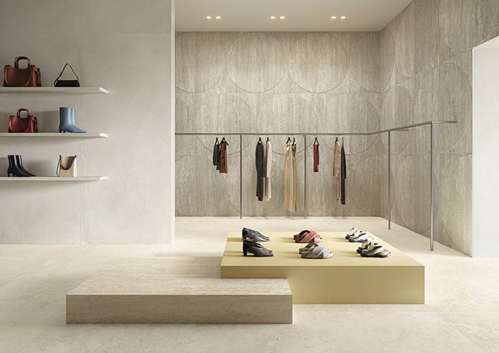 Travertini Grigio Vein Cut tiles — Uptiles Brisbane