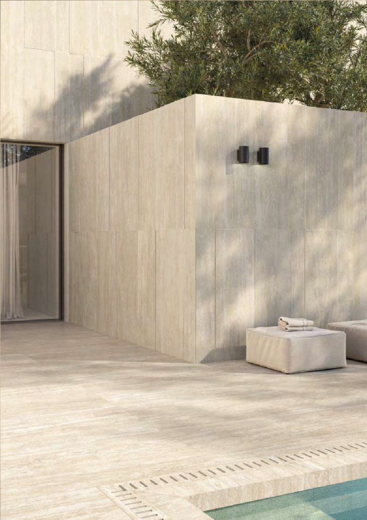 Travertini Beige Feature — view 4 — Uptiles Brisbane