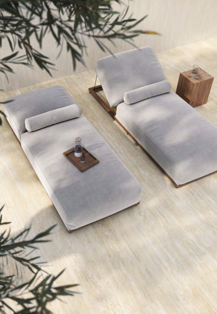 Travertini Beige Vein Cut — view 4 — Uptiles Brisbane