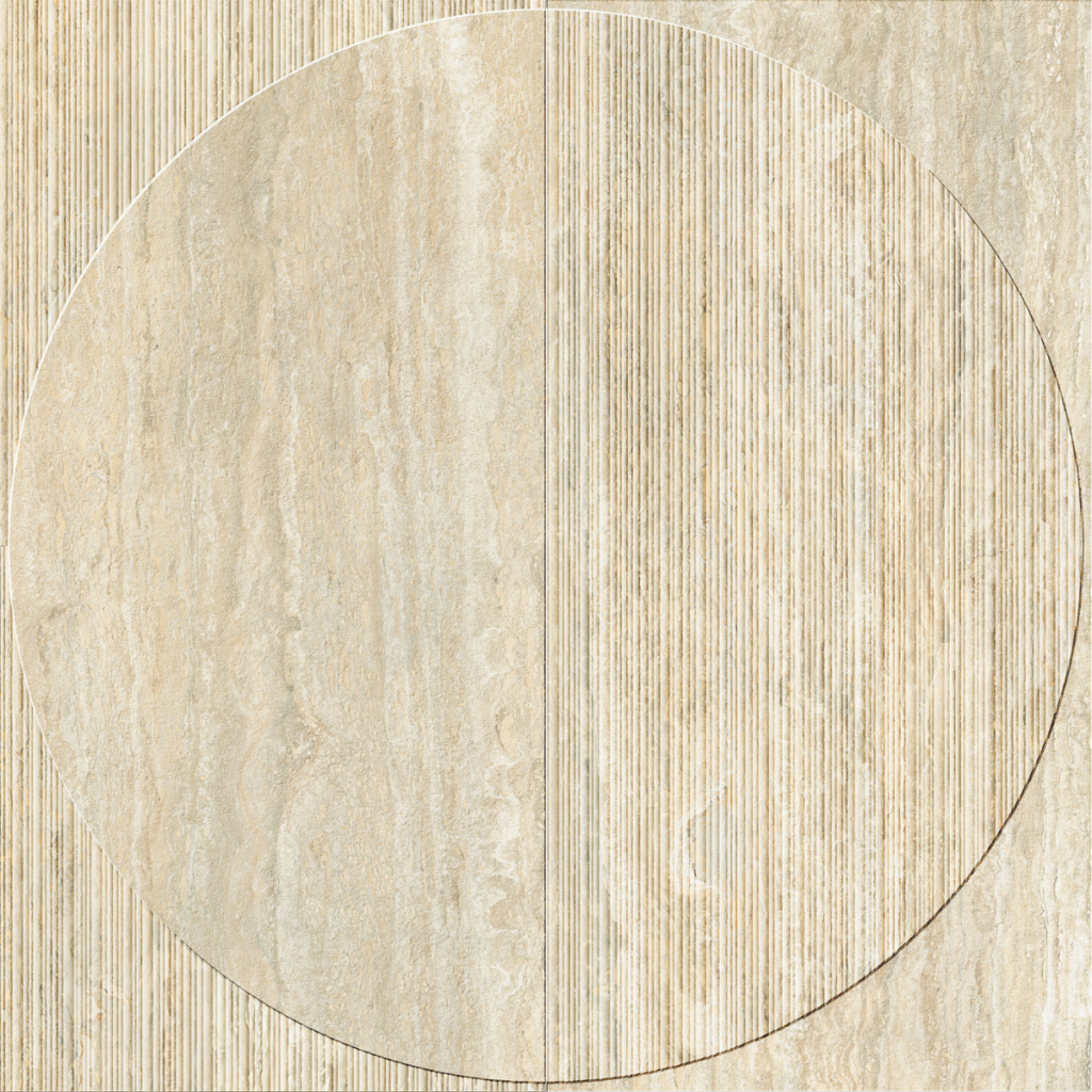Travertini Beige Feature by Italgraniti