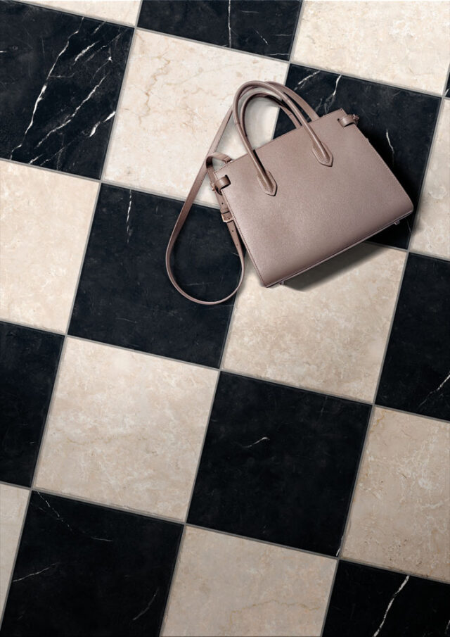 Italian Porcelain Floor tiles Uptiles Dama Botticino Classico - Keradom