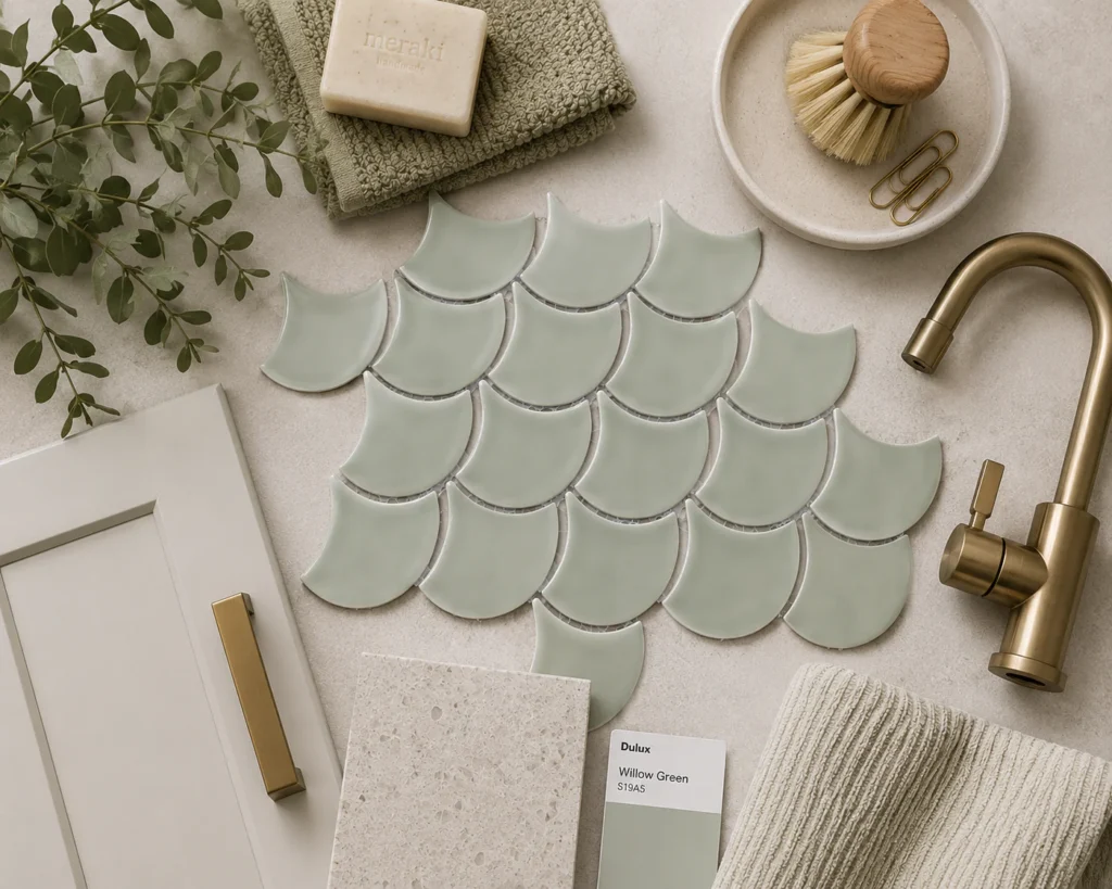 Willow Fan Gloss By Lanka tiles — Uptiles Brisbane