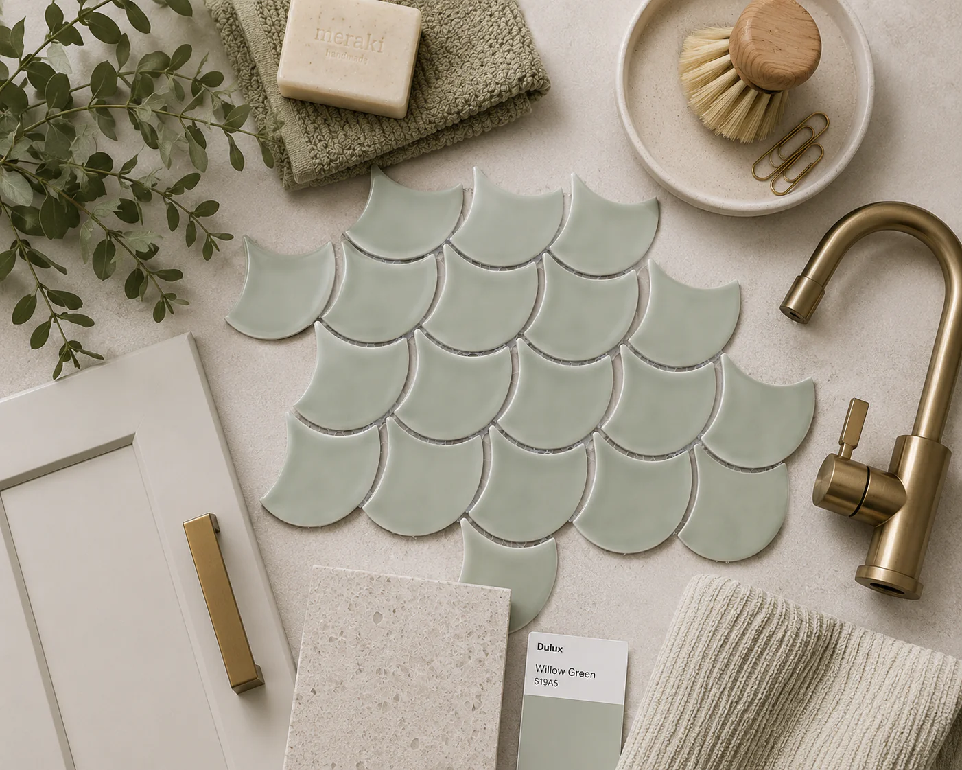 Willow Fan Gloss By Lanka tiles — Uptiles Brisbane