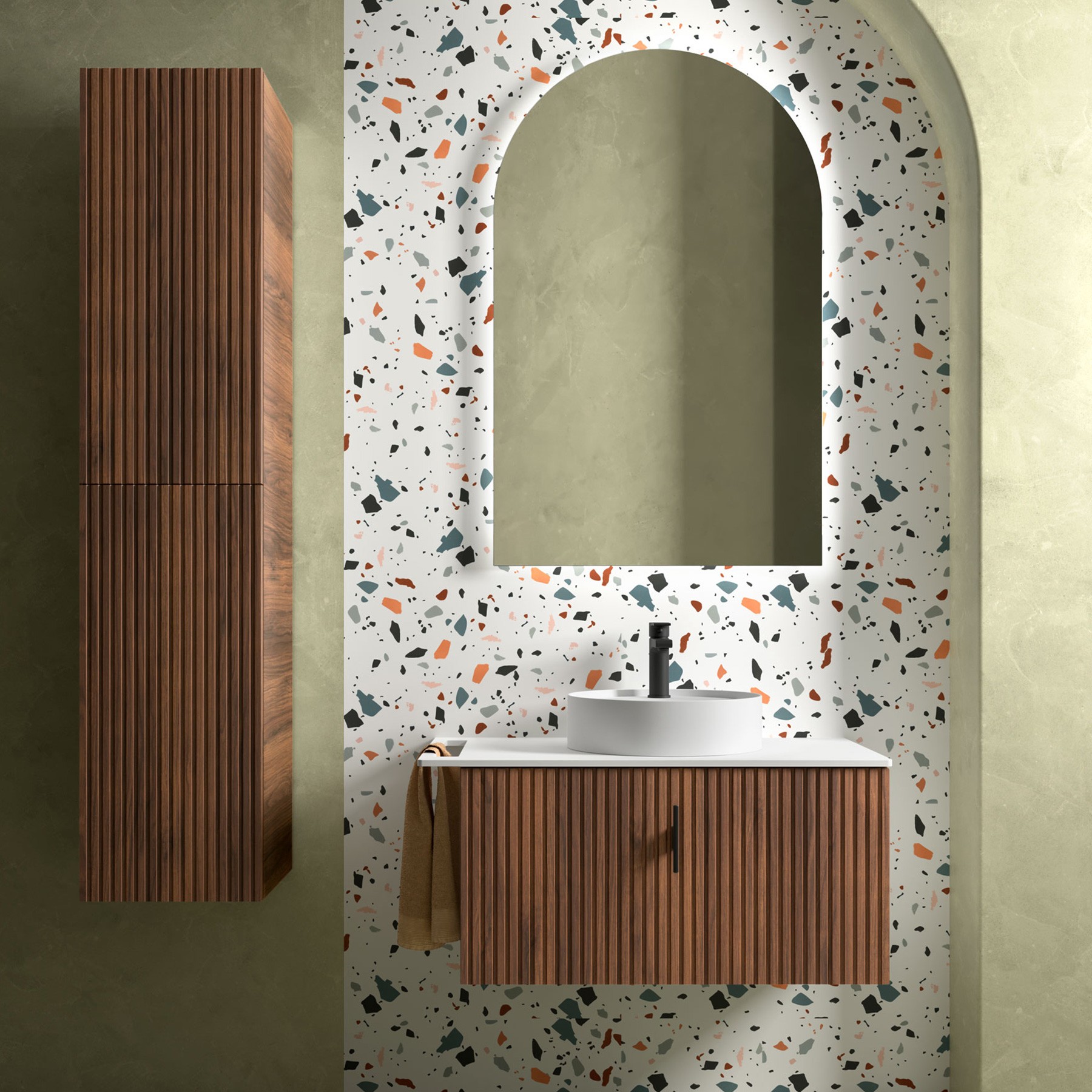 Biba 800 Walnut tiles — Uptiles Brisbane