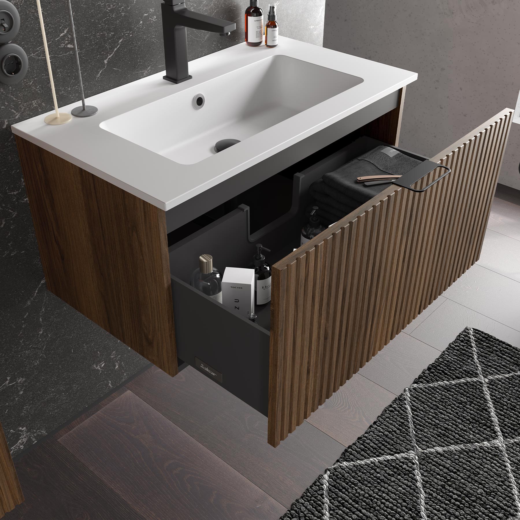 Biba 800 Walnut — view 5 — Uptiles Brisbane