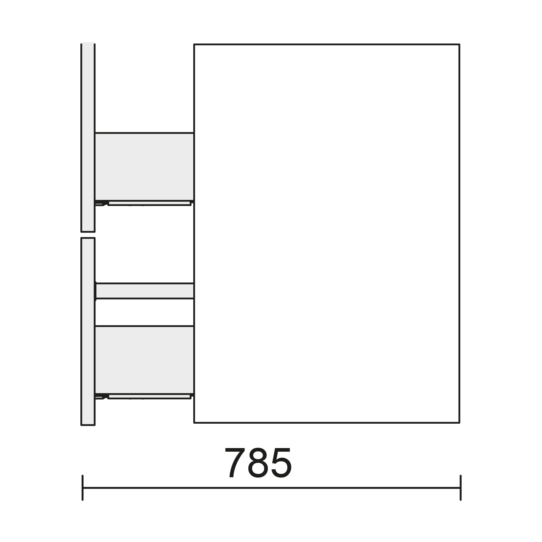 Monterrey 2 Drawer Green By Salgar — view 5 — Uptiles Brisbane