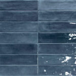 Blue colourway porcelain tile
