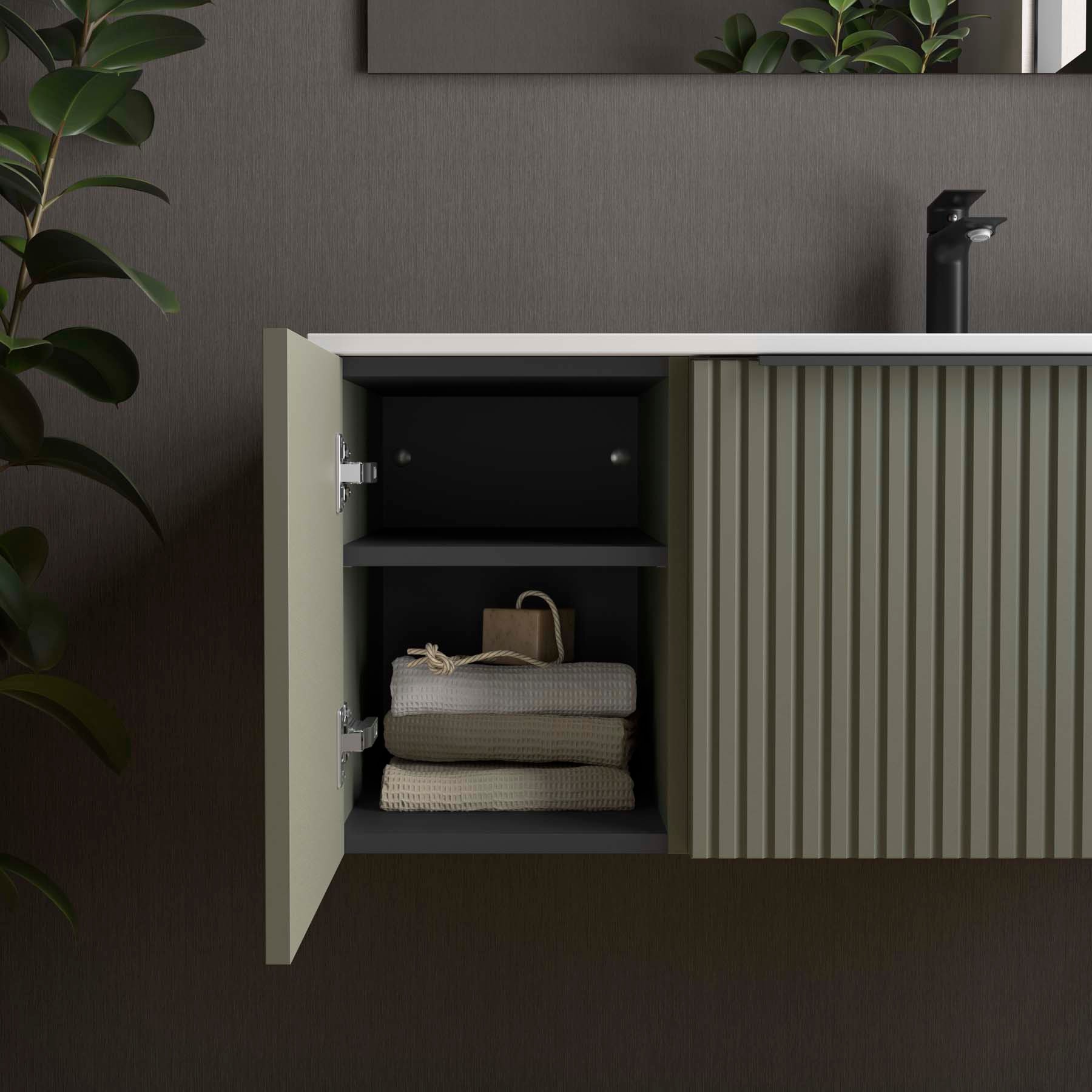 Cabinet Alliance Green tiles — Uptiles Brisbane