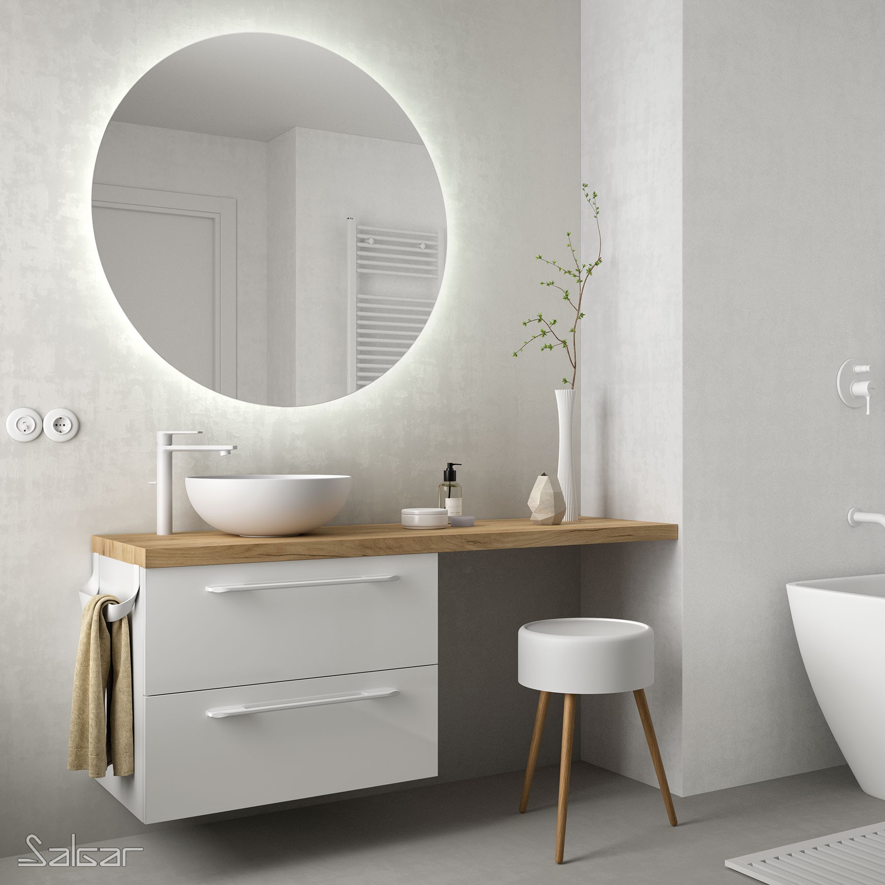 Moon Mirror By Salgar — view 2 — Uptiles Brisbane