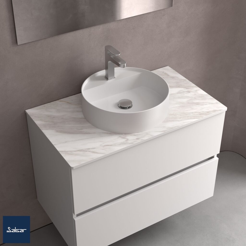 Bica Basin Matt White By Salgar