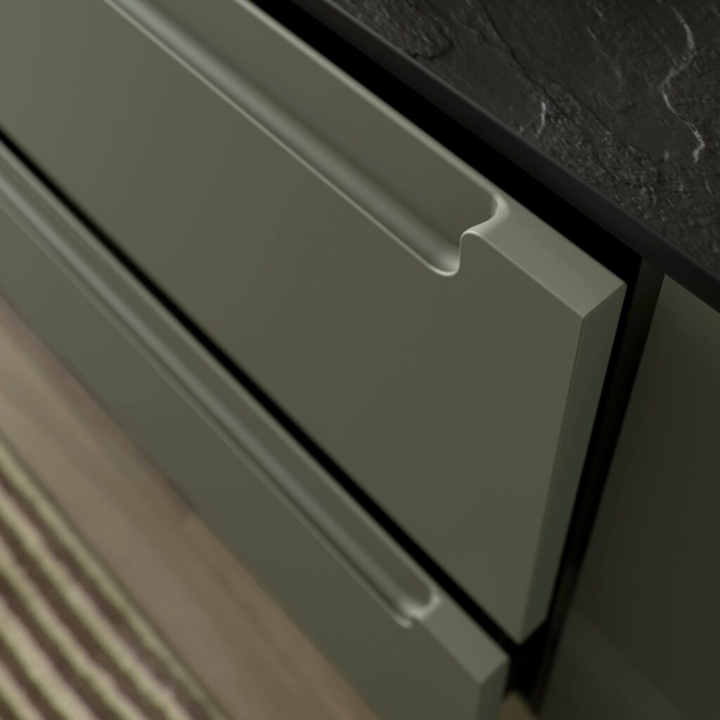 Monterrey 2 Drawer Green By Salgar — view 3 — Uptiles Brisbane